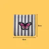 Light pink patterned butterfly Iron-on Embroidery