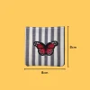 Bright red patterned butterfly Iron-on Embroidery