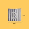 Large White letter 'B' Iron-on Embroidery