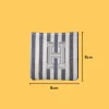Large White letter 'H' Iron-on Embroidery
