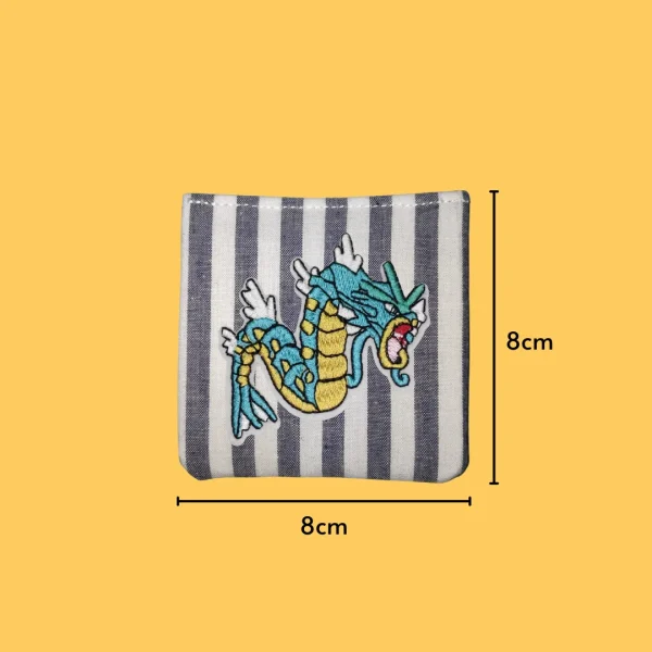 Strong Cartoon Water Dragon Iron-on Embroidery