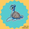 Cartoon Water Shell Monster Iron-on Embroidery