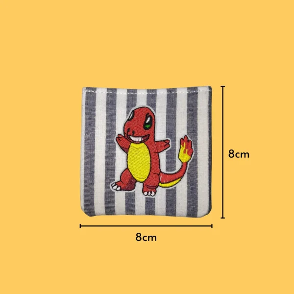 Cute Cartoon Fire Monster Iron-on Embroidery