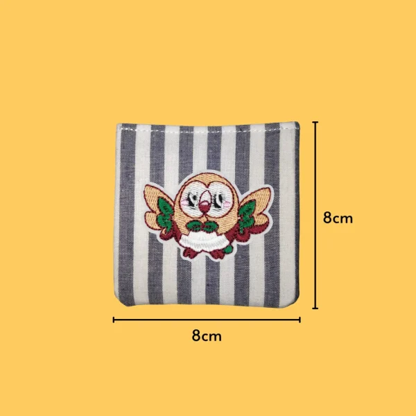 Cute Cartoon Green Owl Iron-on Embroidery