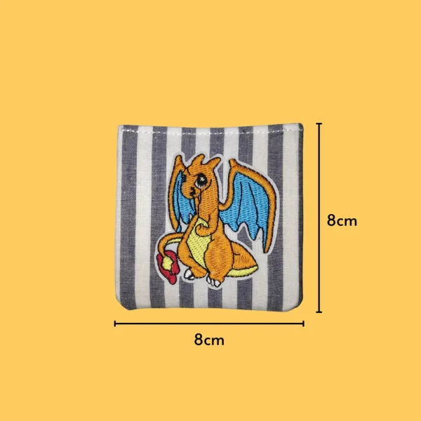 Cute Cartoon Fire Dragon Iron-on Embroidery