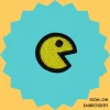 Small Pacman Iron-on Embroidery