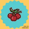 3 Cherries Iron-on Embroidery