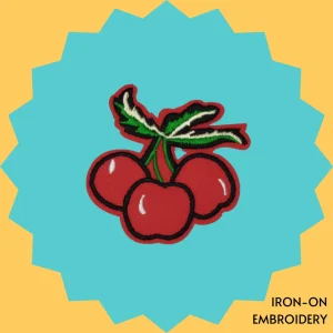 3 Cherries Iron-on Embroidery