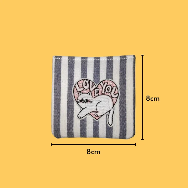 Iron-On-Patch-690 Love You Cat Iron-on Embroidery
