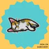 Sleepin Calico Cat Iron-on Embroidery