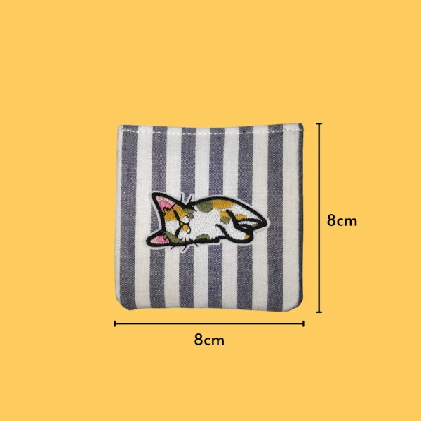 Sleepin Calico Cat Iron-on Embroidery