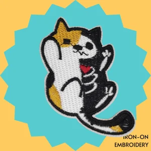 Cat Xray Iron-on Embroidery
