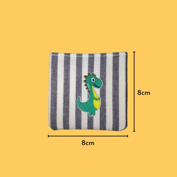 Green Cartoony Dino Iron-on Embroidery