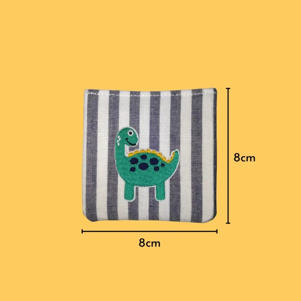 Green Dino Iron-on Embroidery
