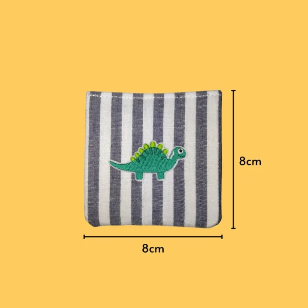 Green Dino Iron-on Embroidery