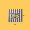 Pink Yellow Green Butterfly Iron-on Embroidery
