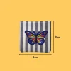 Blue Red Yellow Butterfly Iron-on Embroidery