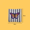 Purple Red Yellow Butterfly Iron-on Embroidery