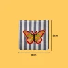 Orange Yellow Green Butterfly Iron-on Embroidery