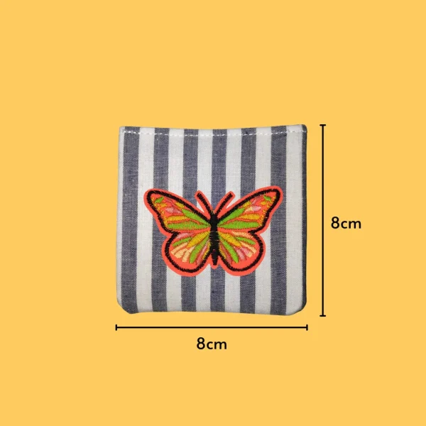 Orange Yellow Green Butterfly Iron-on Embroidery