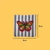 Red Green Butterfly Iron-on Embroidery