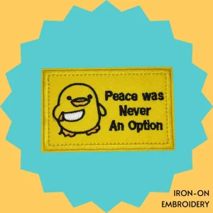 Scary Duck Iron-on Embroidery