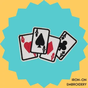 Playing Cards Iron-on Embroidery