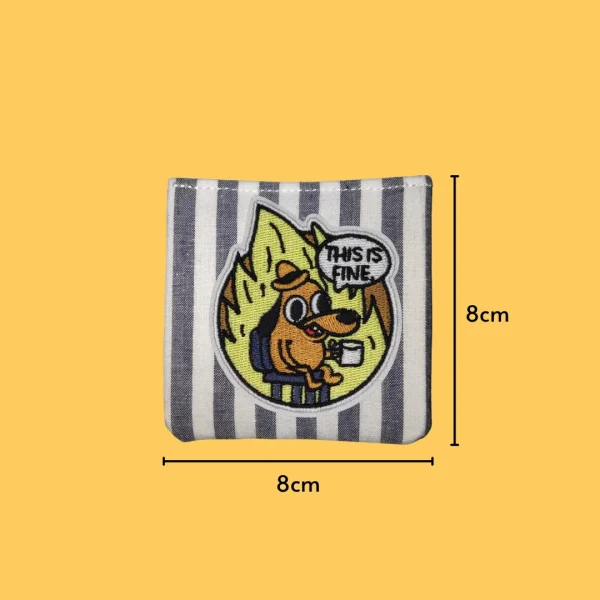 This is Fine Meme Iron-on Embroidery