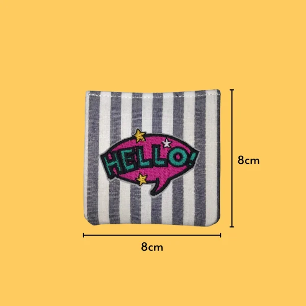 Hello! Sticker Embroidery