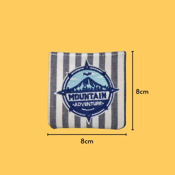 Mountain Adventure Compass Iron-on Embroidery
