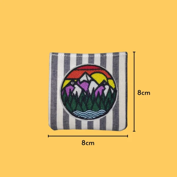 Sunset Mountain Iron-on Embroidery