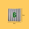 Green number '6' Iron-on Embroidery