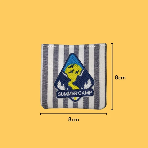 Summer Camp with Birds Iron-on Embroidery