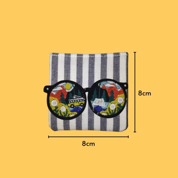 Adventure Scenery Glasses Iron-on Embroidery