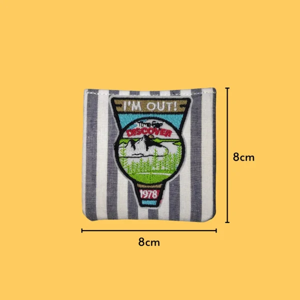 Iron-On-Patch-828 I'm Out! Discover Iron-on Embroidery