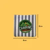 Green Camping Iron-on Embroidery