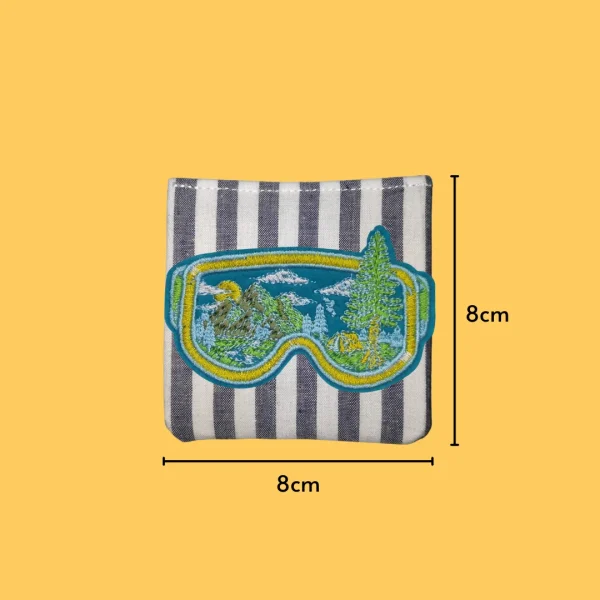 Mountain Landscape Goggles Iron-on Embroidery