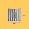 Yellow Number '0' Iron-on Embroidery
