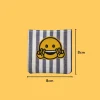 Iron-On-Patch-88 Smiling emoji with 2 peace signs Iron-on Embroidery