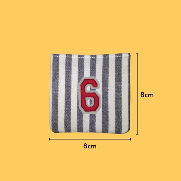 Red Number '6' or '9' Iron-on Embroidery