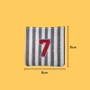 Red Number '7' Iron-on Embroidery
