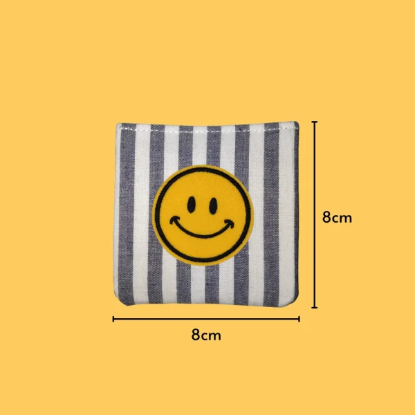 Simple smiling face emoji Iron-on Embroidery
