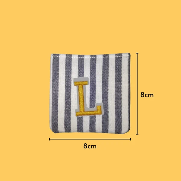Yellow Letter 'L' Iron-on Embroidery
