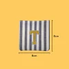 Yellow Letter 'T' Iron-on Embroidery