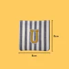 Yellow Letter 'U' Iron-on Embroidery