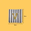 Yellow Letter 'V' Iron-on Embroidery