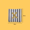 Yellow Letter 'X' Iron-on Embroidery