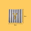 Yellow Letter 'Y' Iron-on Embroidery
