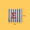 Red Letter 'E' Iron-on Embroidery