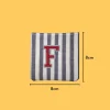 Red Letter 'F' Iron-on Embroidery